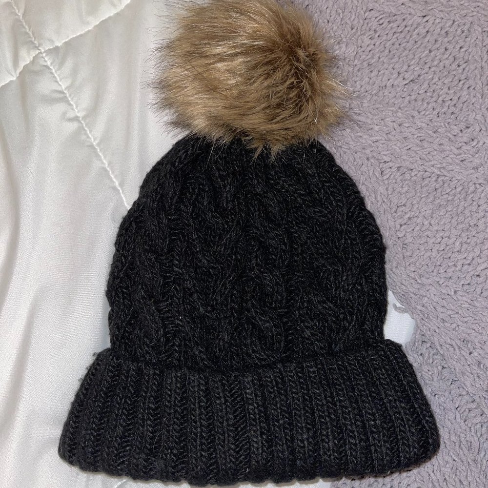 Black Knitted Hat